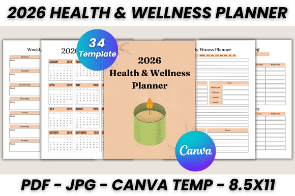 2026 Health & Wellness Planner Canva: Your Blueprint for a Balanced Year
