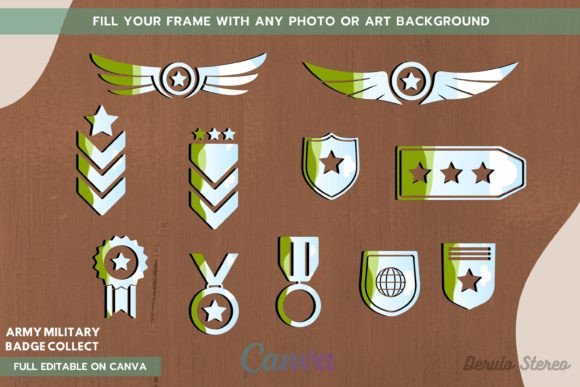 Army Military Badge Canva Collect Frame: A Designer's Toolkit