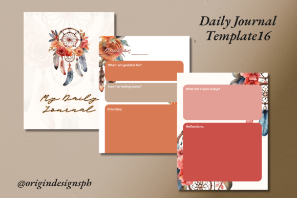 Canva Daily Journal Template16: A Unique Design Asset