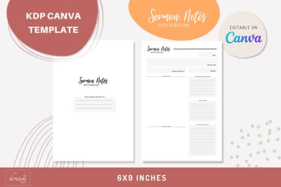 Canva KDP Sermon Notes Notebook: Your Path to Publication