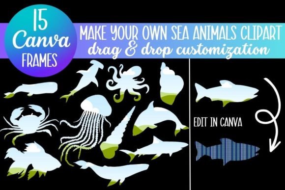 Design Marine Magic with Canva Sea Animal Frames