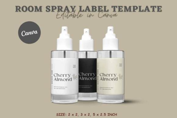 Editable Room Spray Label Canva Template: Design Your Brand