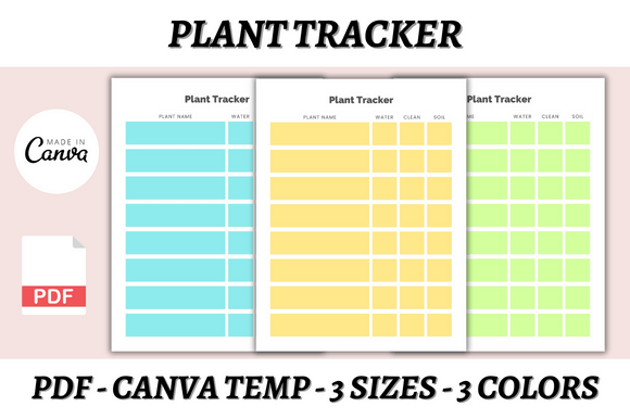 Elevate Your Greenery: The Plant Tracker Canva Template Guide