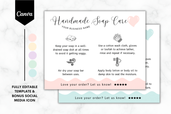 Elevate Your Soap Business with Custom Care Cards