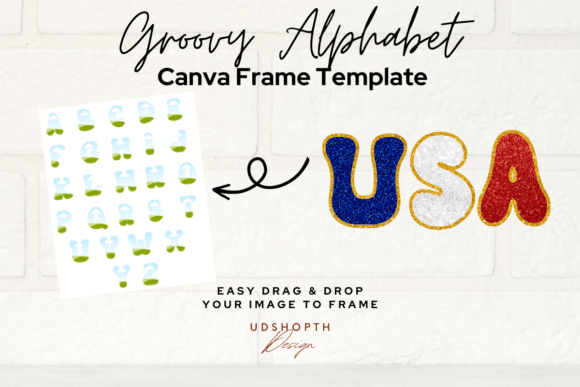 Groovy Alphabet Letters Canva Frame: A Design Game-Changer