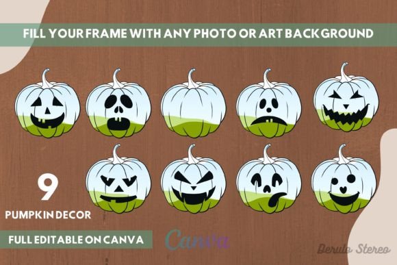 Halloween Pumpkin Collection Canva Frame: Your Creative Shortcut