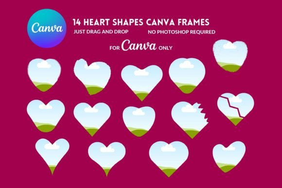 Heartfelt Designs: Exploring Canva Frames Heart, Handdrawn Hearts