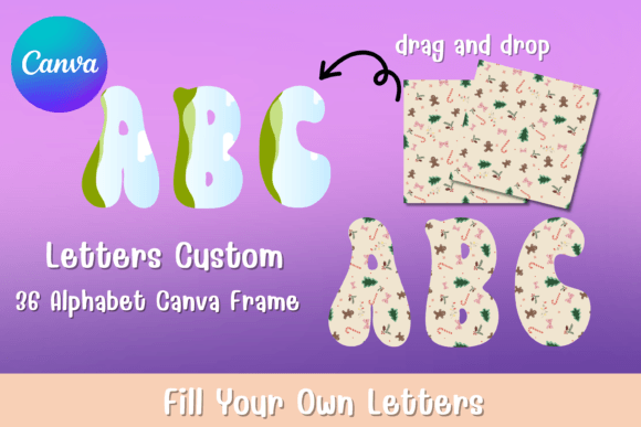 Letters Custom Alphabet Canva Frame: Design Your Own Visual Impact