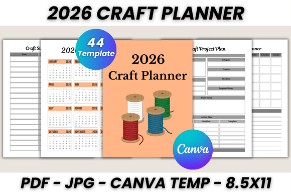 Master Your Creative Workflow with the 2026 Craft Planner Canva Template