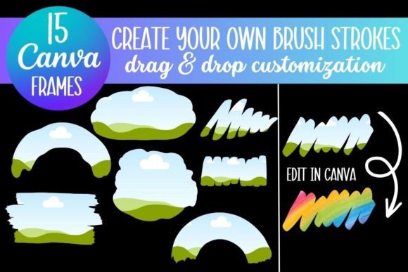 Mastering Brush Strokes: A Canva Frame Template Guide
