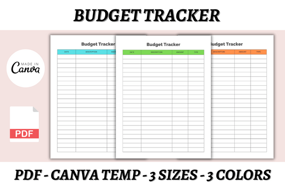 Simplify Your Finances with a Budget Tracker Canva Template