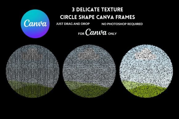 Unlock Creative Freedom with 3 Circle Shape Canva Frames