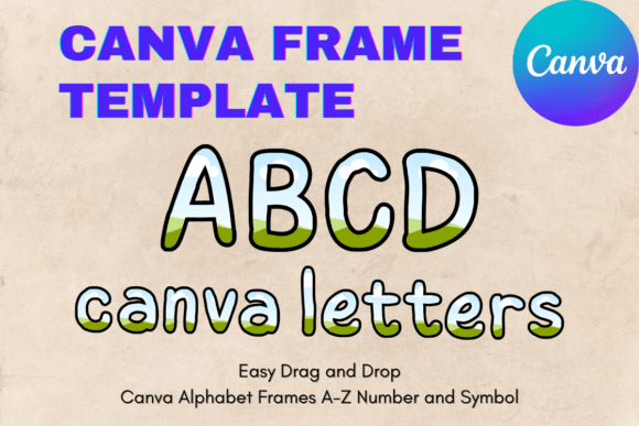 Unlocking Creative Freedom with Canva Letters Frame Alphabet TemplateC33
