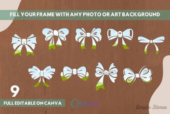Unwrap Creativity with the Cute Bow Canva Frame Template